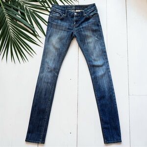 IT Jeans Rising Starlet Size 24 Regular Juniors Y2K Skinny Jeans Medium Wash